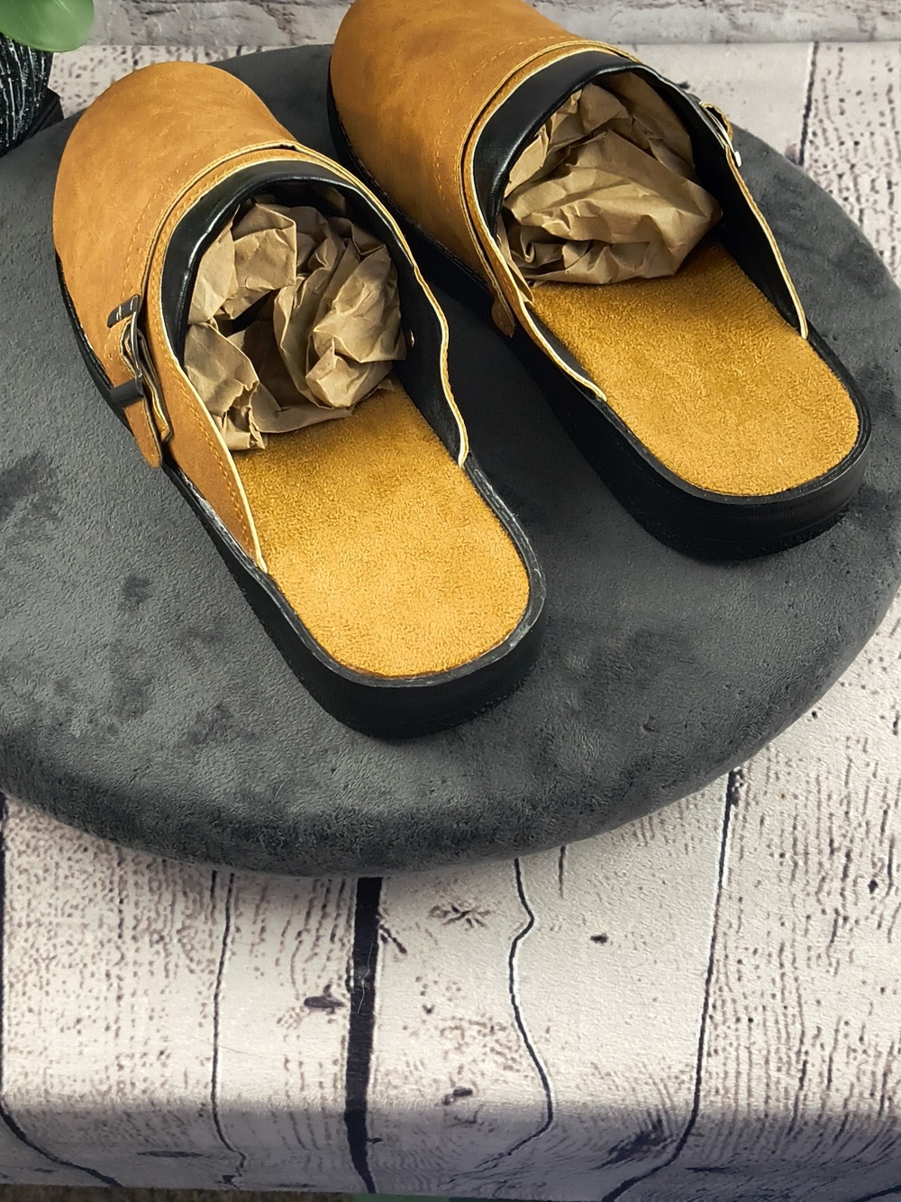 Casual Mule Clogs in Cognac Brown - Picture 2 of 9